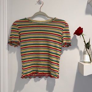 ZARA colorful crop top